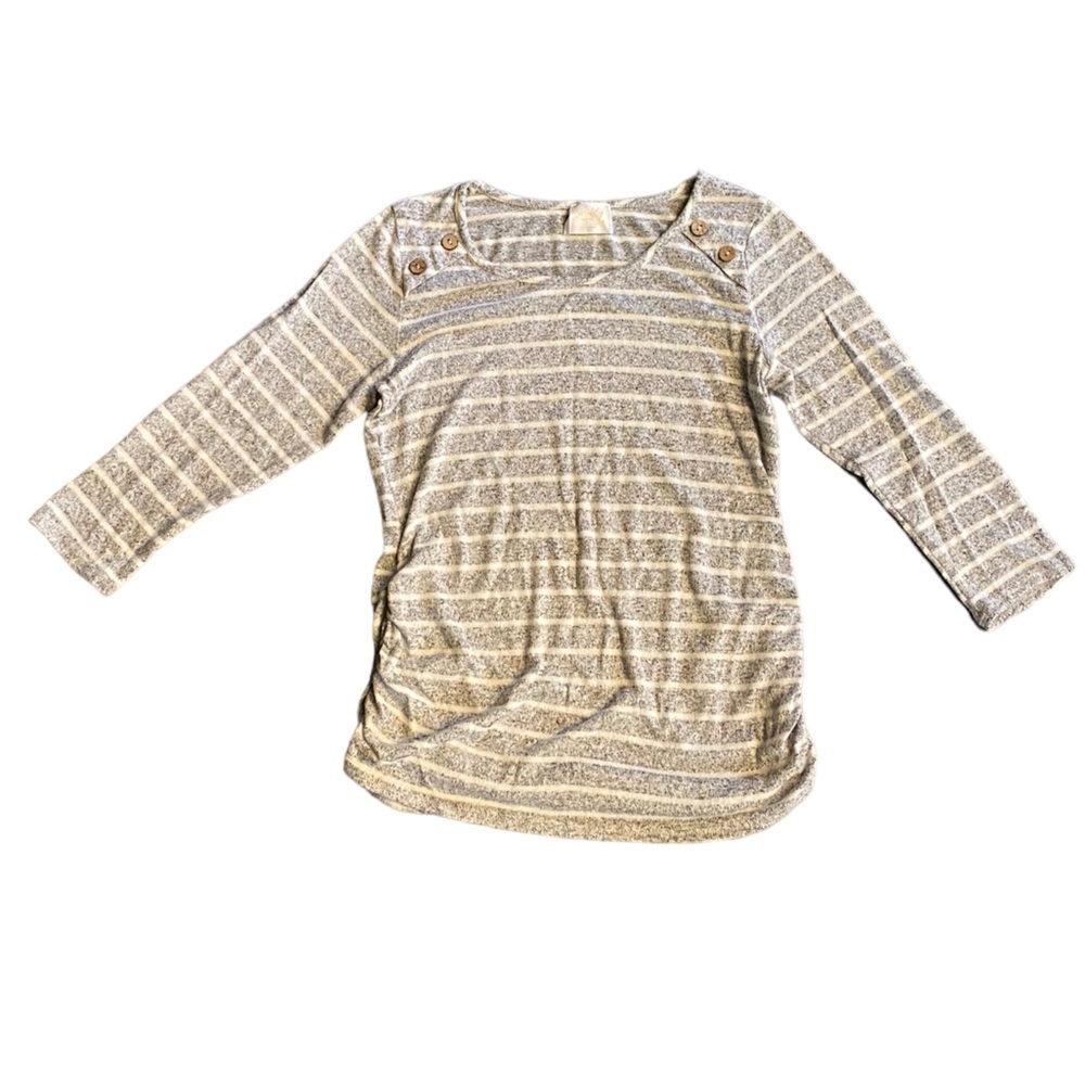 {Siren lily} Maternity Crew neck Long Sleeve Top